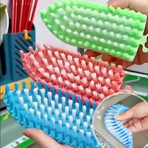Bendable Cleaning Brush Hanging Shoe Brush Bathtub Faucet Multi-Purpose Soft Bristle Brush Flexible Brush for Hard-to-Reach Area