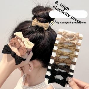 2025 New Butterfly Knot Hair Ties for Women High Elasticity Durable Hair Bands Hair Accessories Korean Style Fresh Outlined