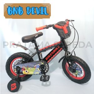 Sepeda BMX Anak Laki Laki Classic BNB (Bike N Bike) Devil 12 Inch Ban Jumbo 3.0 - Dengan Musik Lampu