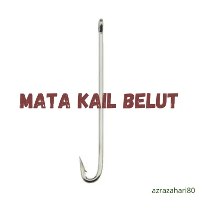10pcs Mata kail belut panjang stainless steel