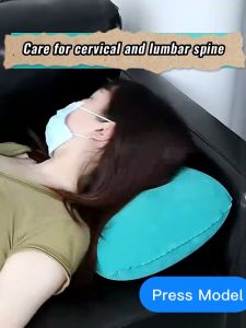 IRhea Inflatable Pillow Automatic Air Nozzles Pillows Camping Outdoor Supplies Tourism Pillows