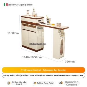 Luxury Extendable Bar Table