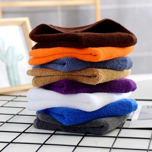 Hotel Hotel Cotton White Towel Restaurant KTV Dark Small Square Towel Kitchen Rag 4D Kindergarten Thickening Towel