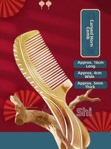 Massaging Hair Nourishing Anti-static Buffalo Horn Comb