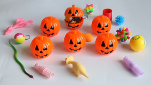 Halloween Prop Smiley Face Pumpkin Bucket Foldable Two-in-One Candy Bag Bucket Site Decoration Prop