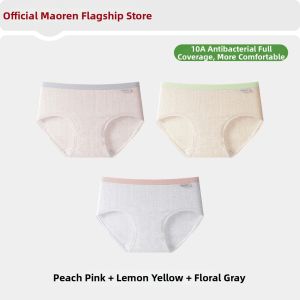 MiiOW | Invisible Antibacterial Pure Cotton Mid-rise Teenage Girls Underwear Thin Triangle Shorts