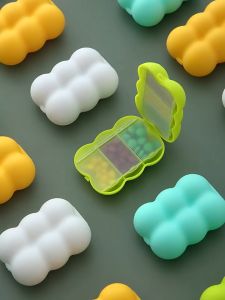 กล่องเก็บยา แบบพกพา กล่องยามินิ 6 ช่อง ลูกอม วิตามิน กล่องเก็บของ (พร้อมส่งค่ะ) G2775