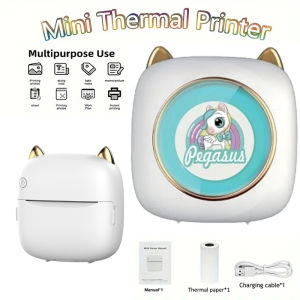 Thermal Mini Printer Portable Inkless Sticker Maker Free Cut Pocket Printer Photo Label Memo Printing Tag Bluetooth Printer