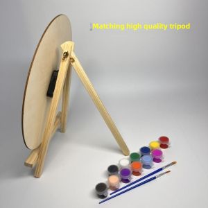 Đồng Hồ Tròn Trang Trí DIY Tranh Vẽ Tay Bằng Gỗ Cho Trẻ Em Nhà Trẻ Tranh Sơn Dầu Đồ Thủ Công Đồng Hồ Tròn