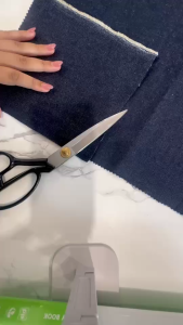 ผ้าเดนิม Denim ผ้ายีนส์ฟอก เนื้อผ้าหนา อยู่ทรง สามารถนำไปตัดได้หลากหลาย ขนาด 1 เมตร พร้อมส่ง