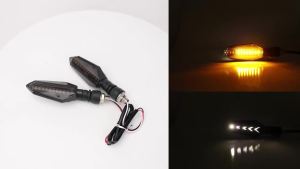 Đèn Báo Rẽ LED Xe Máy Đèn Xi Nhan Tuần Tự Kiểu Mũi Tên Hiệu Ứng Chảy Nước Cho Xe Tay Ga Điện Xe Máy - KEVANLY