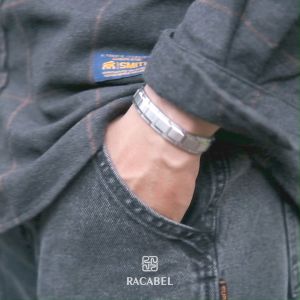 Gelang Kesehatan Bio Magnetik 100% Original - Titanium Steel - Full Silver | Apertor Silver