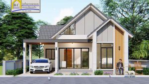 บ้านชั้นเดียวสไตล์นอร์ดิก 2 ห้องนอน 1 ห้องน้ำ