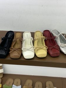 Elevating French Style Bow Half Slippers