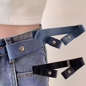 1/2pcs Adjustable Elastic Waist Belts – Buckle-Free Comfortable Fit for Jeans & Pants