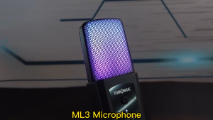 Siborie ML3 Mic 3.5mm USB Type-C RGB Colorful Light With anti-vibration Stand for Gaming Live Streaming Recording