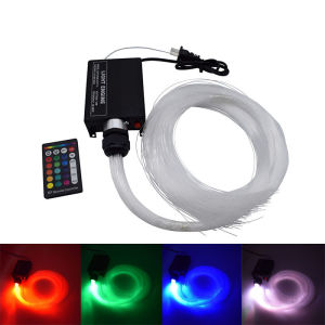 Áp lực cao dẫn sợi quang ánh sáng 16W RGB tự động thay đổi màu sắc nguồn ánh sáng xe bầu trời đầy sao mái sợi quang máy trong nhà và trang trí ngoài trời địa điểm giải trí ánh sáng cuối chấm dứt ánh sáng phát ra sợi quang Bộ cáp