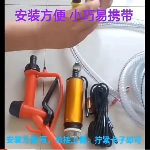 12V DC Electric Submersible Pump Electric Water Pump For Pumping Diesel Oil Water Aluminum Alloy Shell 12L/min Fuel Transfer Pump