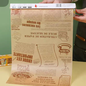 11M X 30CM Food Grade Grease Paper Bread Sandwich Burger Fries Wrappers Cookie Oilpaper Double-sided Oil-absorbing Baking Paper 烘培纸