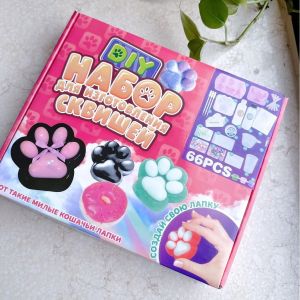 DIY Taba Squishy Kit Set Liquid Gel Liquid Silicone Squishy Making Kit Perfect Kawaii Taba Squishy Cat Cartoon Characters