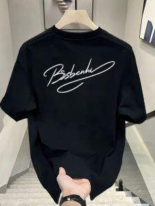 Áo Thun Cotton Nguyên Chất in Chữ Tay Ngắn Mùa Hè Cho Nam Dáng Rộng Thoải Mái Thường Ngày in Chữ Phong Cách Nhật Bản