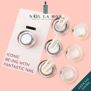 Bột tráng gương cực quang La D’ Fera chính hãng - Tráng gương nail trong suốt ánh trai trang trí móng (lẻ hũ)