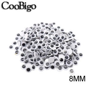 Self-Adhesive Wiggly Googly Doll Eye Movable Simulation Cartoon Animal Eyeball DIY Kindergarten Children Craft Supplies 5-40mm