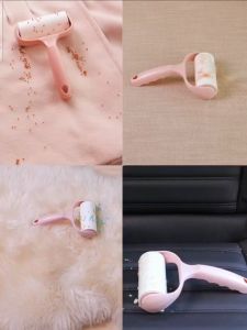 Mini Lint Roller for Pet Hair & Dust – 12cm Travel Size with Cover | Portable Sticky Roller for Clothes & Fabric