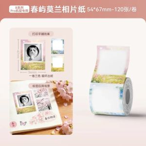 Niimbot B1 Pro/B2 Pro/B21 Pro Photo Printing Paper Decorative Sticker with Adhesive Backing White Black Printing Thermal Paper
