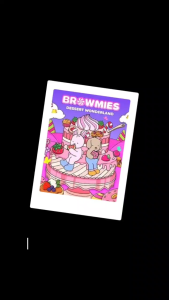 Browmies Dessert Wonderland Coloring Book for Kids and Adult Buku Mewarnai Untuk Anak Dan Dewasa Kertas Super Tebal