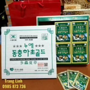 Đông trùng hạ thảo Hanil hàn quốc thượng hạng hộp 60 gói - Tăng thể lực ổn định huyết áp phòng ung thư tranglinh