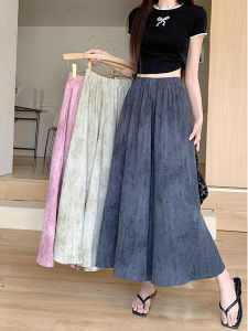 Quần Ống Rộng Bằng Lụa Băng Cỡ Lớn Cho Nữ Mùa Hè 2025 Quần Ống Rộng Cạp Cao in Họa Tiết Rộng Rãi Thoải Mái Nhẹ