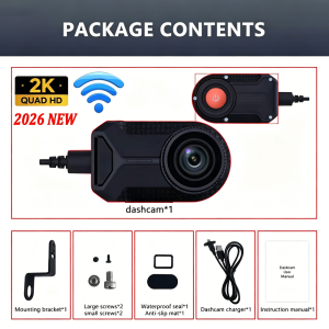 Camera Hành Trình Xe Máy 2K HD WiFi Chống Nước IP66 Quay Video Ngoài Trời Điều Khiển Bằng Ứng Dụng