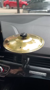 Car Crash Cymbal Air Vent Mini Drum Car Hand-Shooting Car Drum Musical Instrument for Car Interior