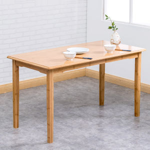 Thickened Phoebe Bamboo Long Table Rectangular Dining Table Study Desk Calligraphy Table Home Use Table Small Apartment