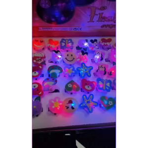 Combo 2 Nhẫn phát sáng Đèn Led trong bóng tối nhiều màu cho bé -LUMBL