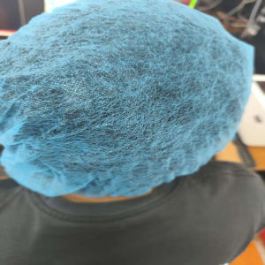 Disposable dust-proof isolation hat head cover food hat chef hat workshop non-woven fabric breathable and comfortable