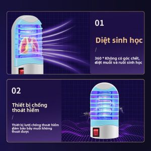 MONLEYTA | Indoor Mosquito Killer Lamp UV Light Trap Baby And Pregnant Women Safe Electric Shock Principle Bedroom 20-50 Square Meters