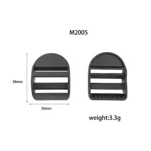 Set 10 khóa tăng giảm dây balo khóa nhựa cho dây đai túi xách bằng nhựa màu đen M2005 lọt lòng 25cm #ssl_accessories-H4-4B