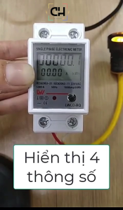 Công tơ điện tử đa năng LW 1pha 60A Đồng hồ đo điện màn hình LED Thiết bị đo công suất điện
