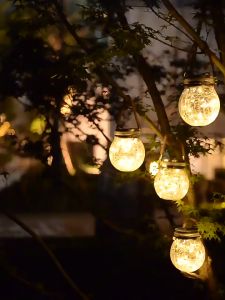 Đèn led năng lượng mặt trời decor sân vườn ban công T12 TMC Store - Bình thủy tinh chống nước