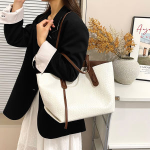 FQ1 Womens Large Capacity Tote Bag Fashion Commute Versatile Casual Shoulder Bag for Work and Travel QF1
