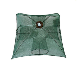Folded Portable 6/8/16/20 Hole Automatic Fishing Shrimp Trap Fishing Net Fish Shrimp Minnow Crab Baits Cast Mesh Trap Nets Tool
