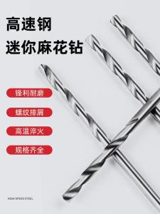 High-Speed Steel Straight-Shank Twist Drill Mini Set for Bead Amber Hole Drilling Small Electric Drill Hand-Turned Drill