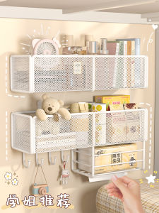 ชั้นวางของติดผนังแบบไม่ต้องเจาะ สำหรับหอพักนักเรียน ชั้นวางของบนเตียง ชั้นวางของในห้องนอน ชั้นวางของสำหรับเก็บของในห้องนอน