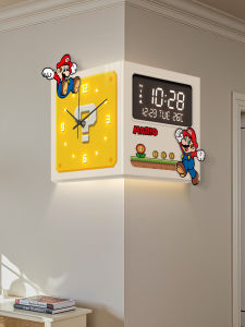 BEISIJIA | Creative Dual-Faced Corner Wall Clock With Perpetual Calendar