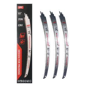 MORETOPGOOD 7T Arc Edge Reciprocating Saw Blade Japanese Teeth with Curved Edge Wood Pruning Saw Blades for Tree Trimming 3pcs
