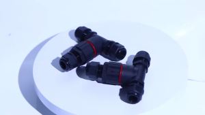EELHOE | IP68 T Shape Electric Connector 1Pcs Quick Install Screw Push-in Terminal for External LED Roadway Lighting