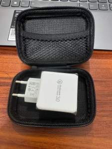 Batok Adaptor Xwin R15 120W dengan Sarung Dompet Pouch Support Fast charging