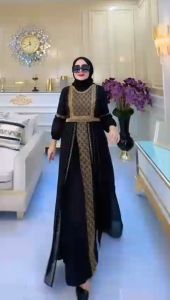Abaya Hitam Bordir Payet: Model & Ukuran Terbaru 2024